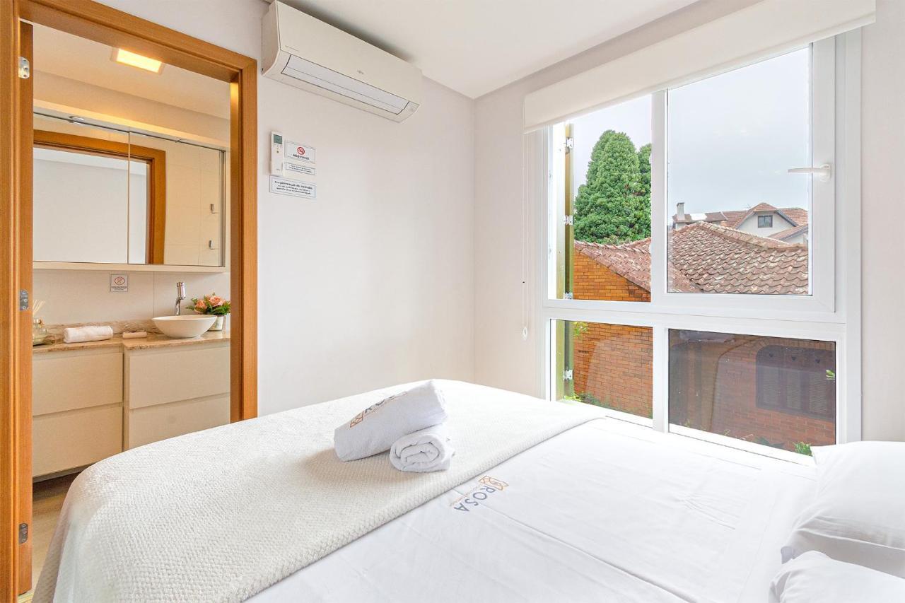 Rosa Apartamento Luxo No Centro Gramado 아파트 외부 사진
