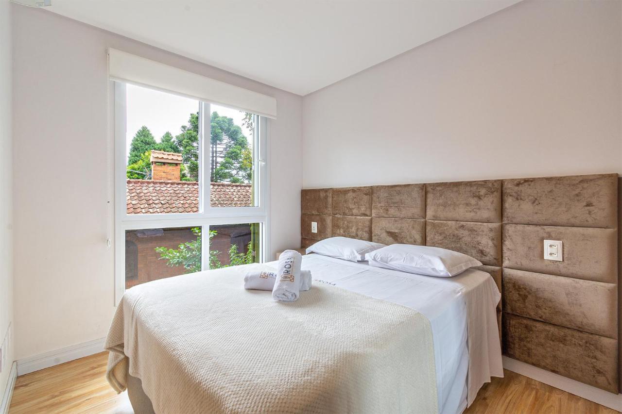 Rosa Apartamento Luxo No Centro Gramado 아파트 외부 사진